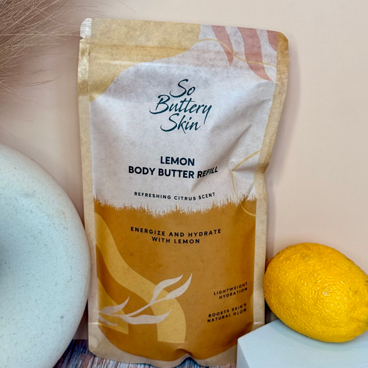 Lemon Body Butter Refill Pouch – 12oz