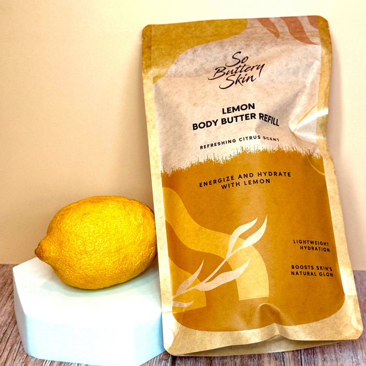 Lemon Body Butter Refill Pouch – 12oz
