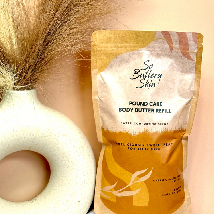 Pound Cake Body Butter Refill Pouch – 12oz