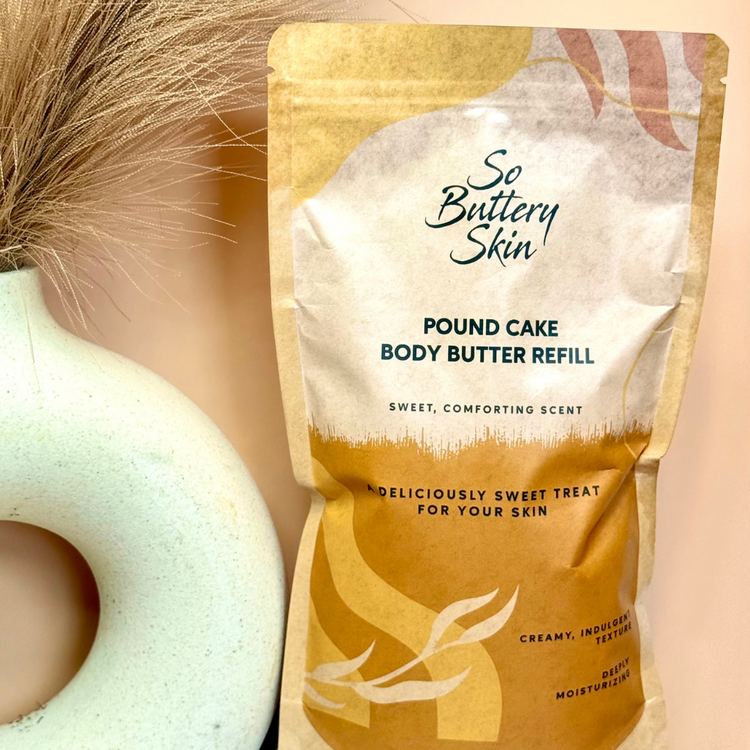 Pound Cake Body Butter Refill Pouch – 12oz
