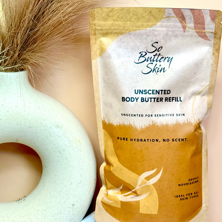 Unscented Body Butter Refill Pouch – 12oz