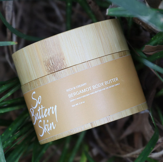 So Buttery Skin Bergamot Body Butter mini, whipped shea butter and plant oils