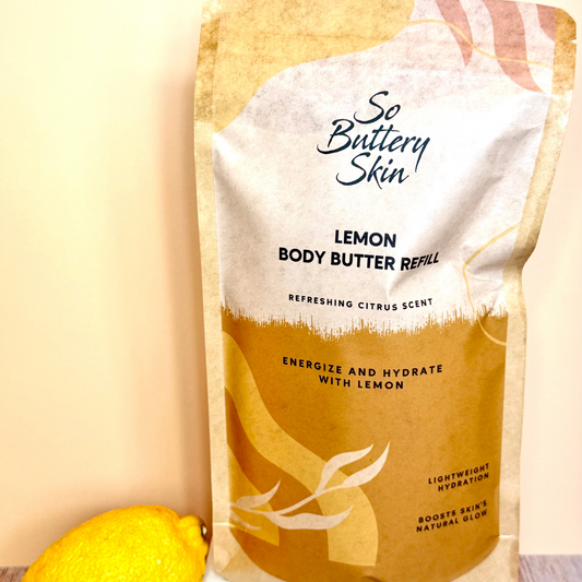 Lemon Body Butter Refill Pouch – 12oz